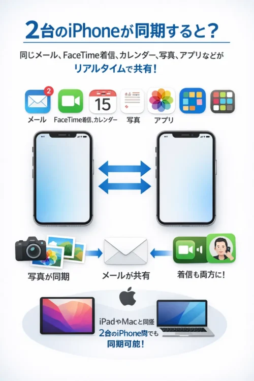 iPhone2台目 同期する使い方VS同期しない使い方